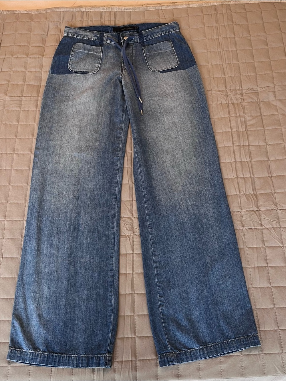 Calvin Klein wide leg jeans in super fun design